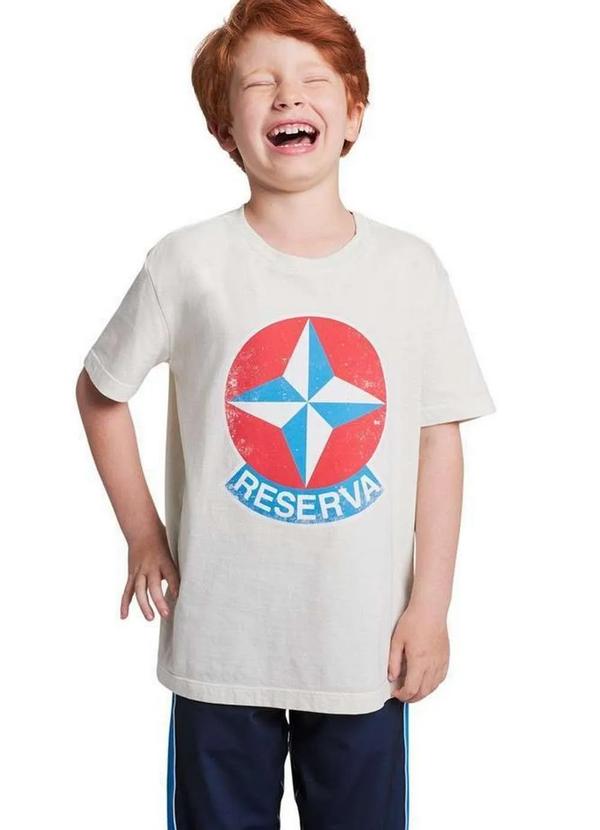 Reserva Mini - Camiseta Mini Mc Reserva Estrela Off White