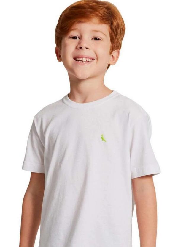 Reserva Mini - Camiseta Pica Pau Bordado Neon Mini Reserva Mini Branco