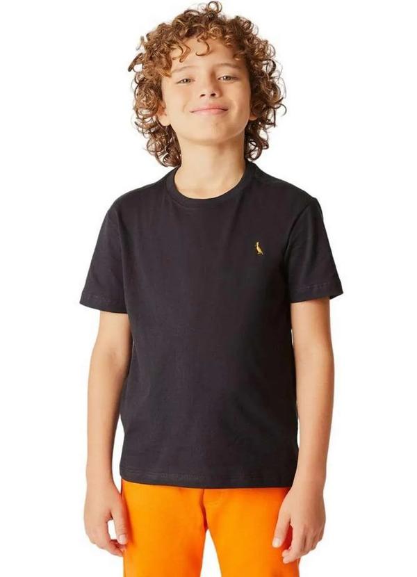 Reserva Mini - Camiseta Pica Pau Bordado Ouro Reserva Mini Preto