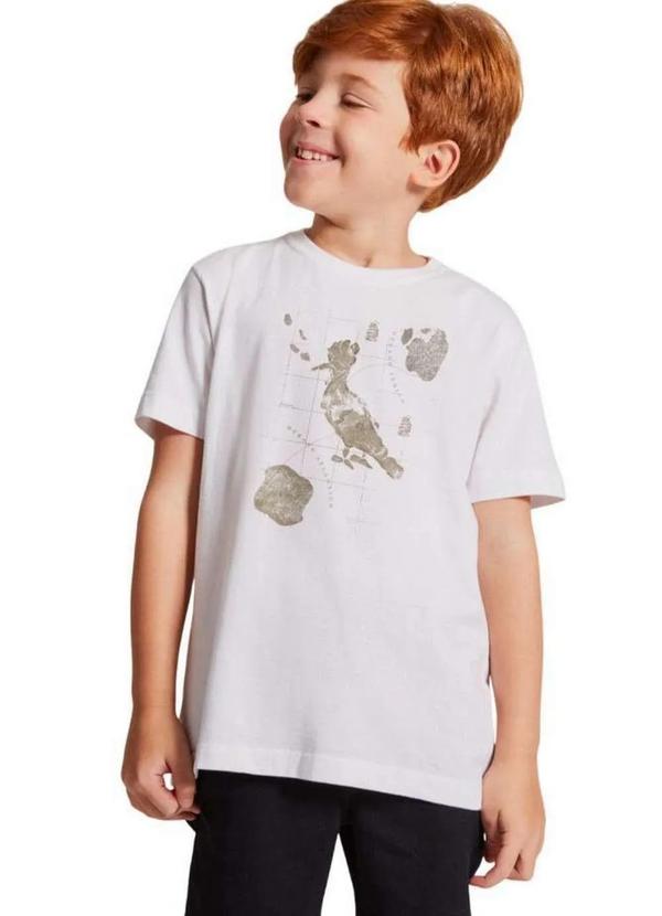 Reserva Mini - Camiseta Pica Pau Mapa Reserva Mini Branco