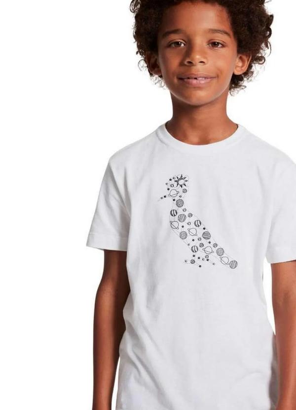 Reserva Mini - Camiseta Pica Pau Sistema Solar Mini Reserva Mini Branco