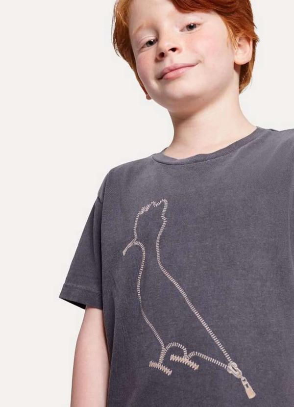 Reserva Mini - Camiseta Tp Pica Pau Zíper Reserva Mini Fuligem 3