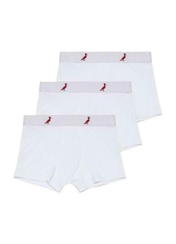Reserva Mini - Kit de Cueca Mini Boxer Branca Reserva Mini Branco
