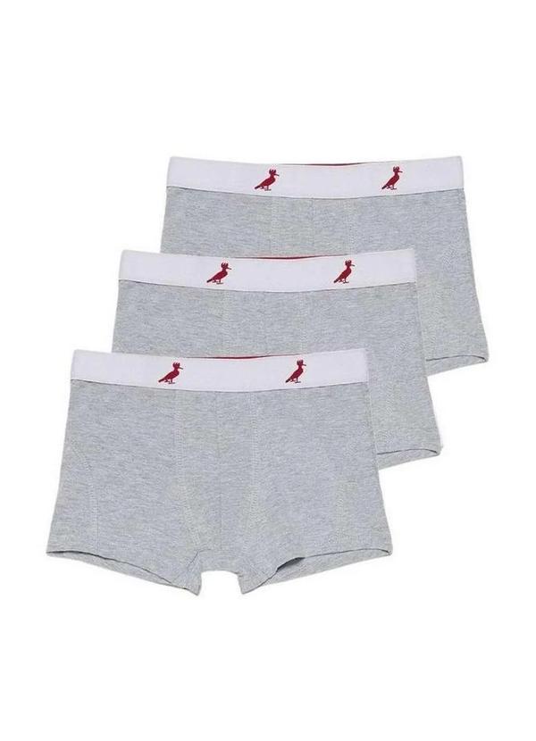 Reserva Mini - Kit de Cueca Mini Boxer Cinza Reserva Mini Cinza