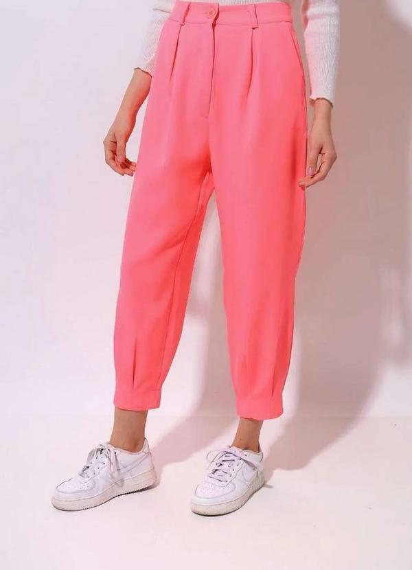 Eight Brand - Calça Eight Brand Anália Feminina Rosa Neon