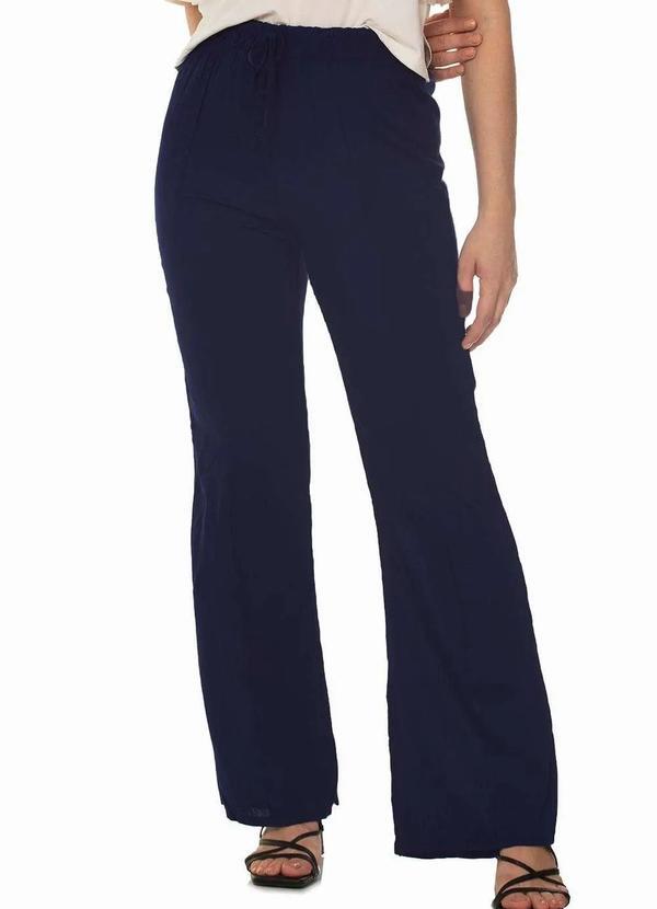 Zipituka - Calca Pantalona Viscose Vinco Zipituka 979 Azul Escuro Azul