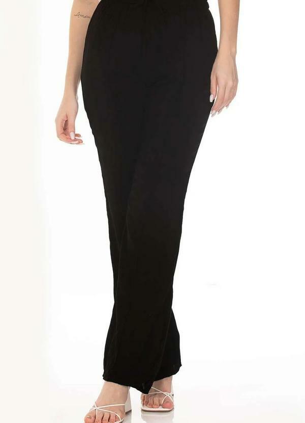 Zipituka - Calca Pantalona Viscose Vinco Zipituka 979 Preto Preto