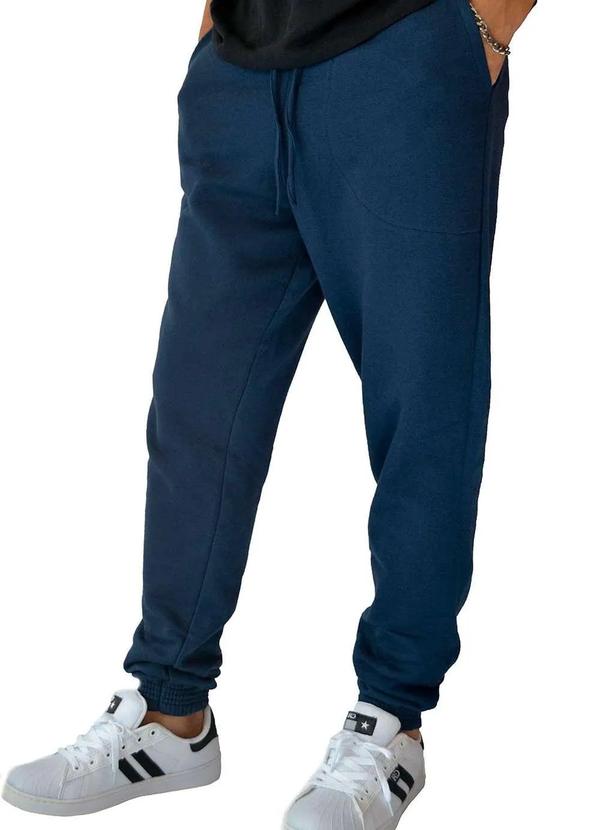 Tno - Calca Masculina Moletom Jogger Tno 3750 Azul Azul