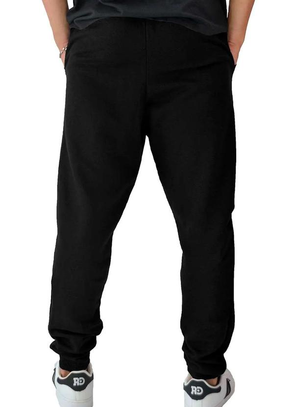 Tno - Calca Masculina Moletom Jogger Tno 3750 Preto Preto 3