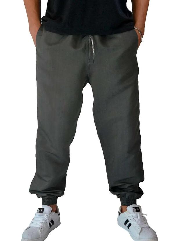 Tno - Calca Masculina Tactel Jogger 3 Bolsos Tno 900 Cinza Cinza