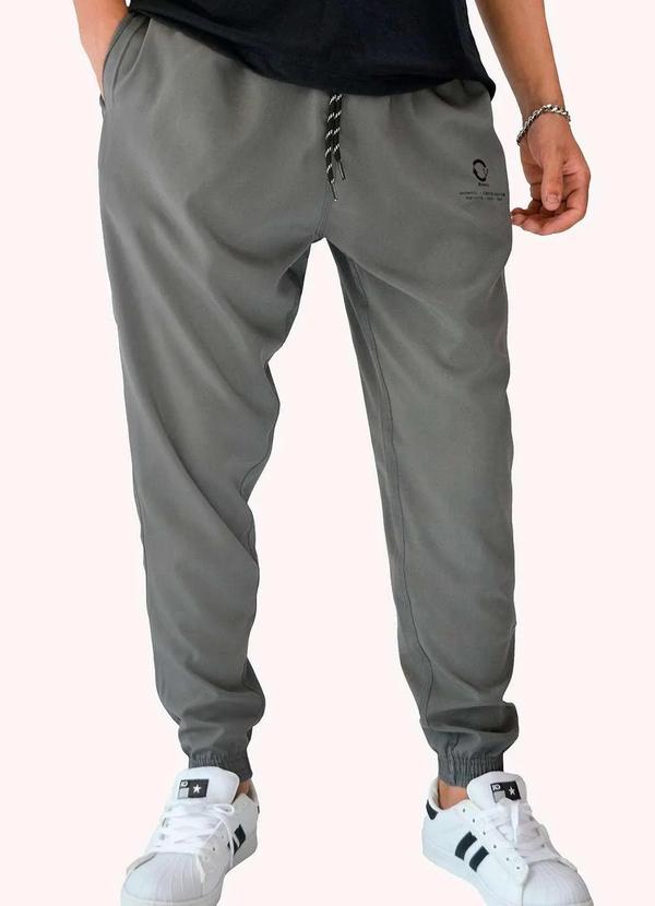 Tno - Calca Masculina Tactel Jogger Esportiva Tno 903 Cinza Cinza