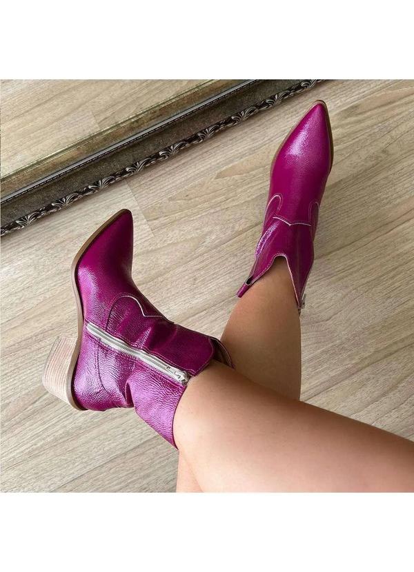 Damannu Shoes - Bota Country Magda Fuchsia Rosa 5