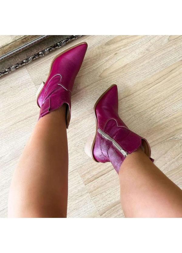 Damannu Shoes - Bota Country Magda Fuchsia Rosa 6