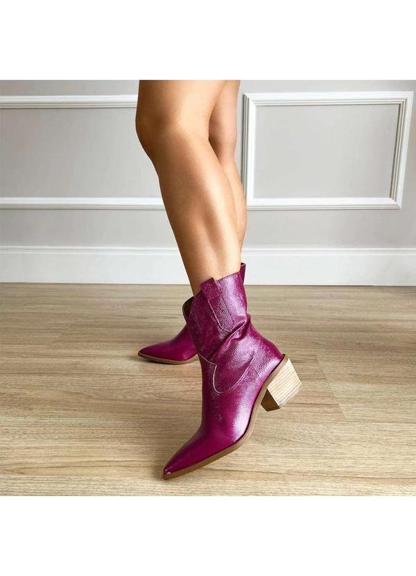 Damannu Shoes - Bota Country Magda Fuchsia Rosa 7