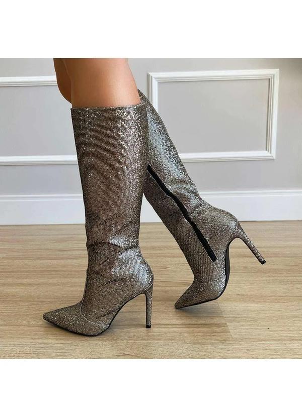 Damannu Shoes - Bota Hazel Brilho Dourado Dourado 4