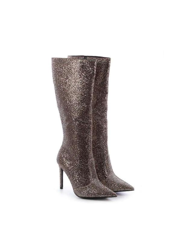 Damannu Shoes - Bota Hazel Brilho Dourado Dourado 6