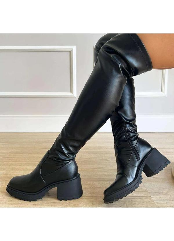 Damannu Shoes - Bota Over Adele Preto Preto