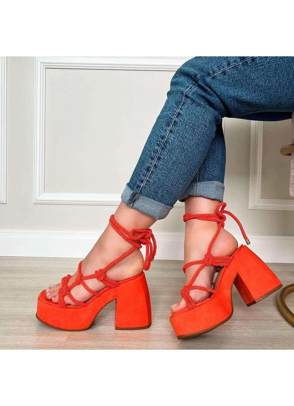 Damannu Shoes - Sandália Lorena Tangelo Laranja 2