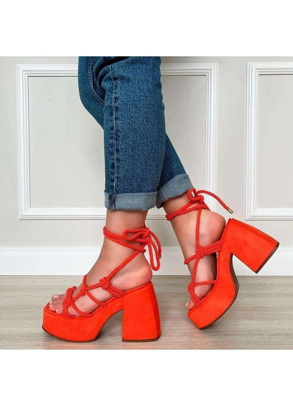 Damannu Shoes - Sandália Lorena Tangelo Laranja 3