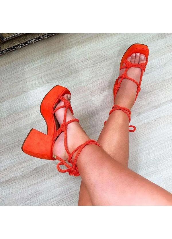 Damannu Shoes - Sandália Lorena Tangelo Laranja 4