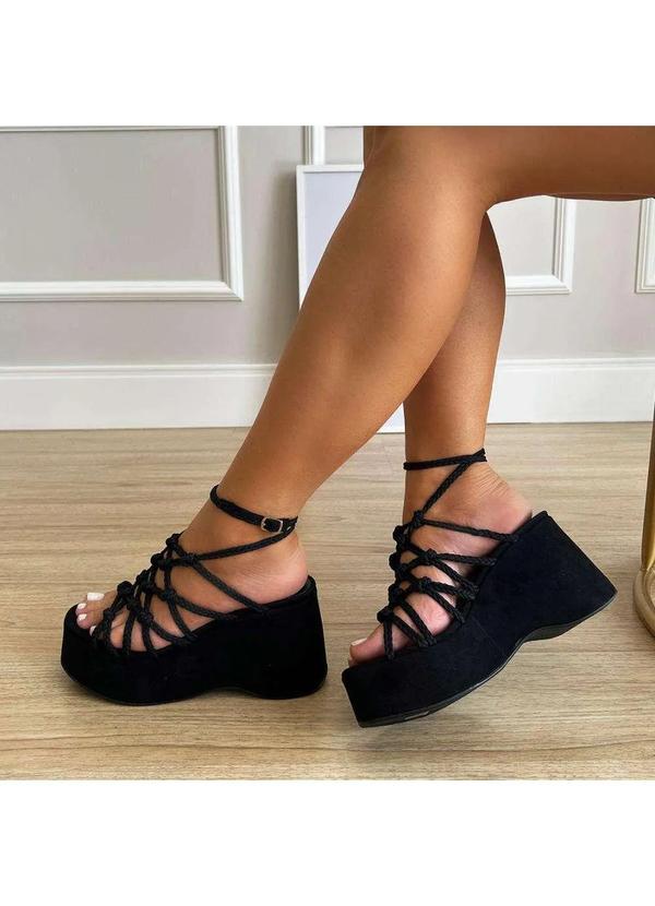 Damannu Shoes - Sandália Manu Preto Preto 3