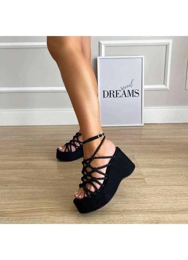 Damannu Shoes - Sandália Manu Preto Preto 5