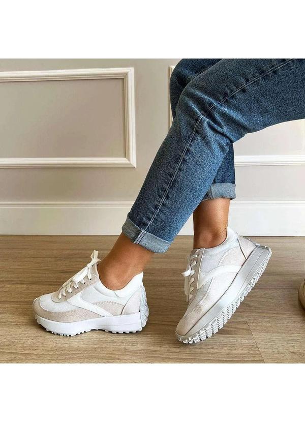 Damannu Shoes - Tênis Luana Cinza e Branco Cinza 4