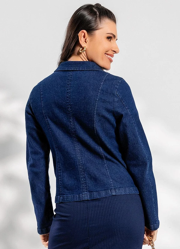 Rosalie - Casaco Jeans Azul Escuro em Jeans 2