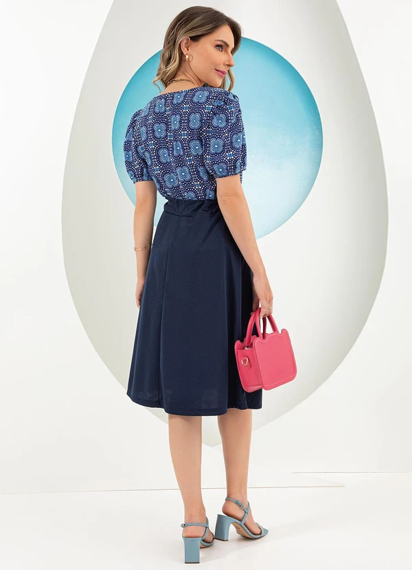 Rosalie - Blusa Bordado Azul em Malha 4