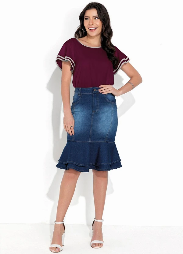 Rosalie - Blusa Bordô em Malha 3