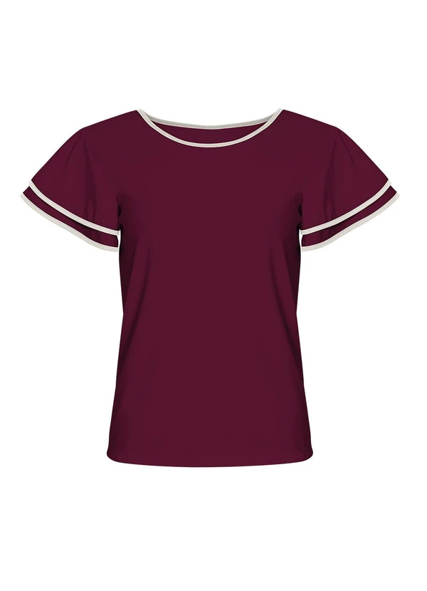 Rosalie - Blusa Bordô em Malha 5