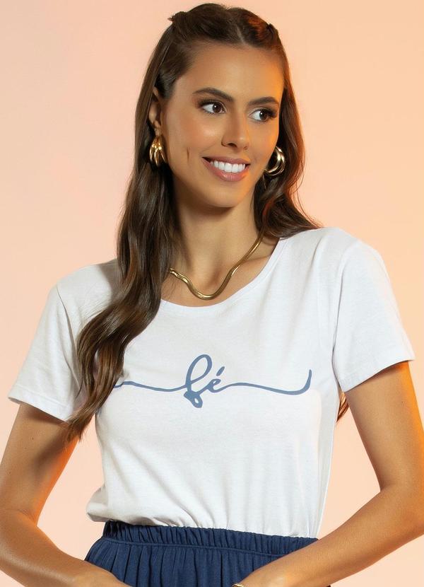 Blusa (Branco) em Malha de Algodo