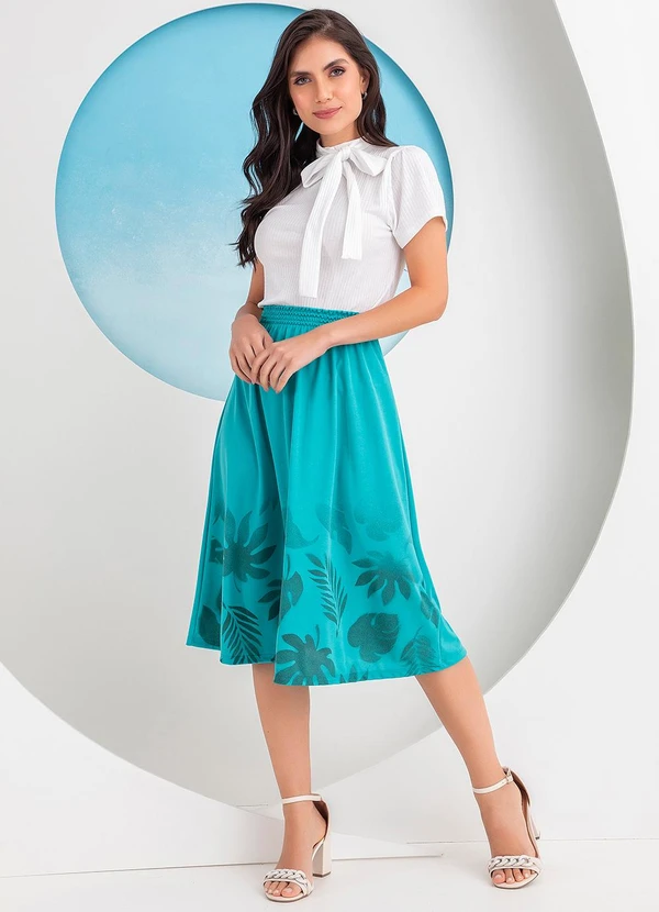 Rosalie - Blusa Off White em Canelado 3