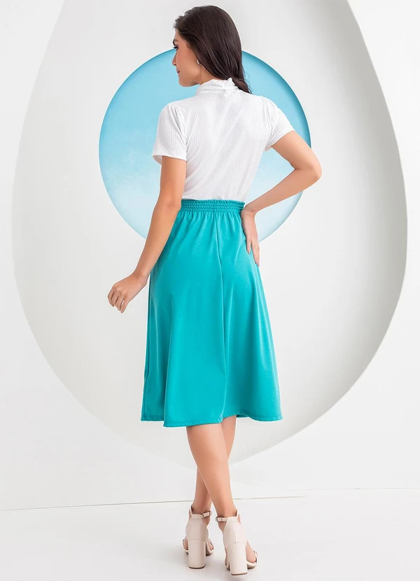 Rosalie - Blusa Off White em Canelado 4