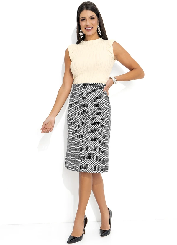 Rosalie - Blusa Off White em Tricô 2