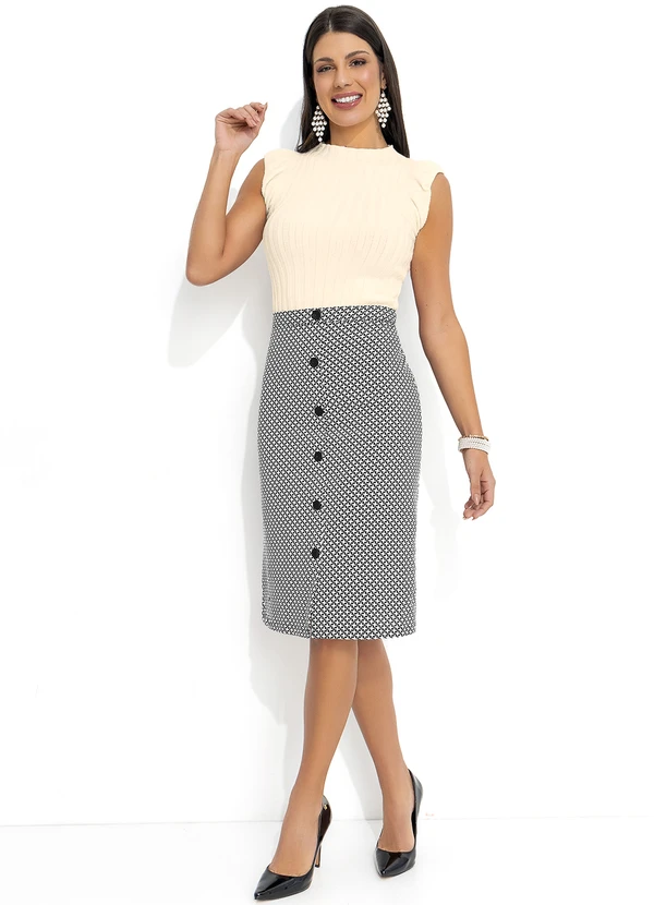 Rosalie - Blusa Off White em Tricô 3