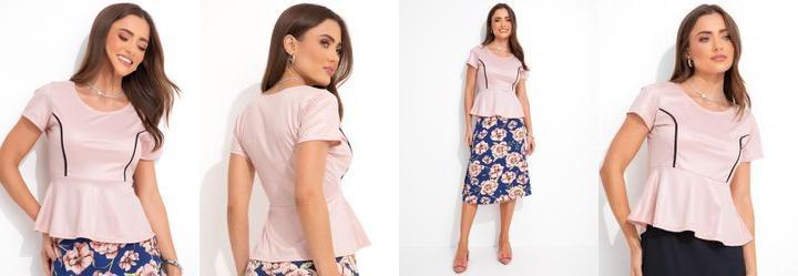 Blusa Rosa Claro em Cirr