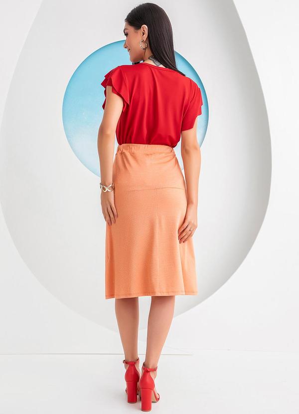 Rosalie - Blusa Vermelho em Malha com Elastano 4