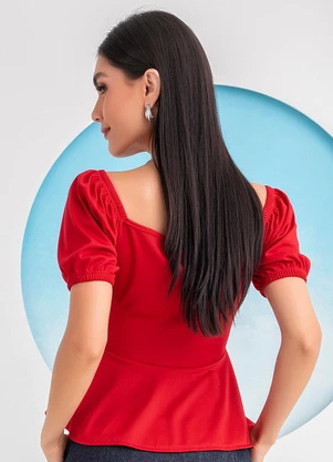 Rosalie - Blusa Vermelho em Malha - ROSALIE