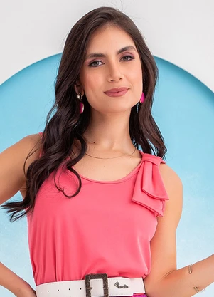 Rosalie - Regata Coral em Malha - ROSALIE