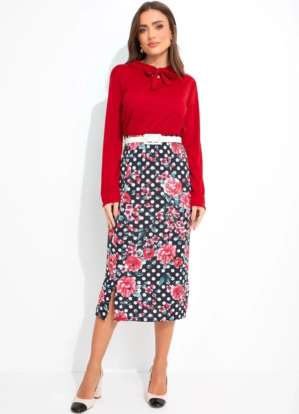 Rosalie - Blusa Vermelho em Malha 3