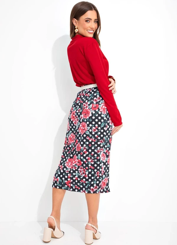 Rosalie - Blusa Vermelho em Malha 4