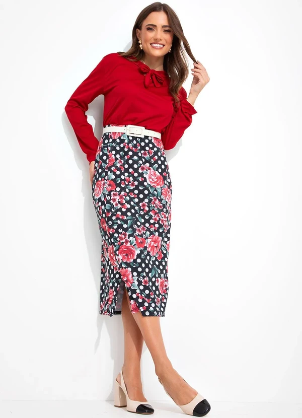 Rosalie - Blusa Vermelho em Malha 5