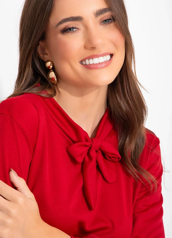 Rosalie - Blusa Vermelho em Malha 6