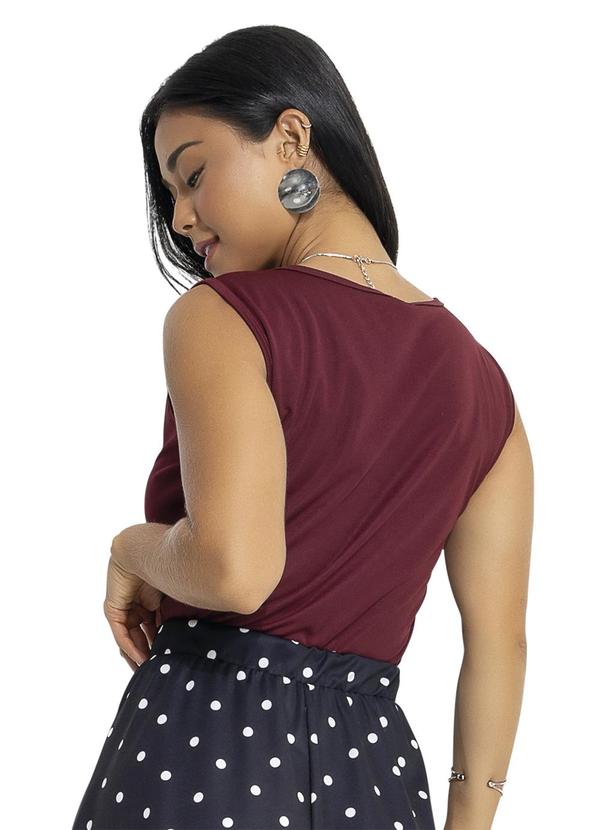 Rosalie - Blusa Bordô em Malha 2