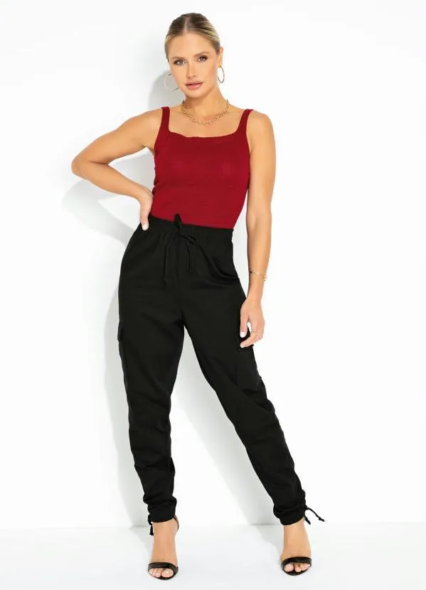 Rosalie - Blusa em Tricô Vermelha de Alças 3