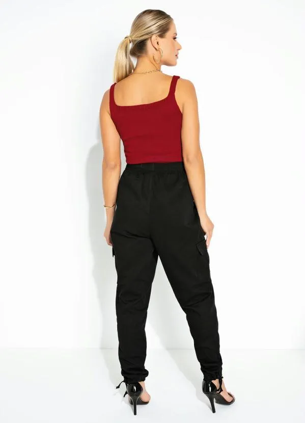 Rosalie - Blusa em Tricô Vermelha de Alças 4