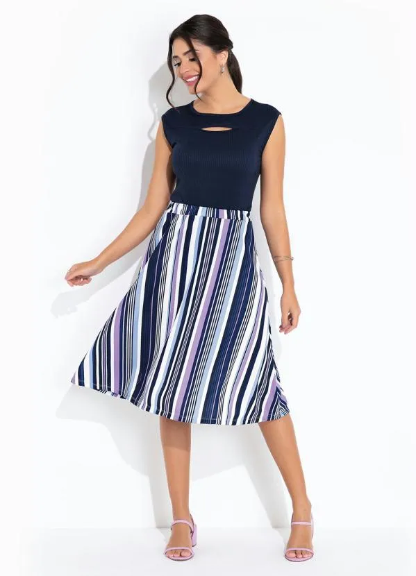 Rosalie - Body Marinho com Recorte Vazado