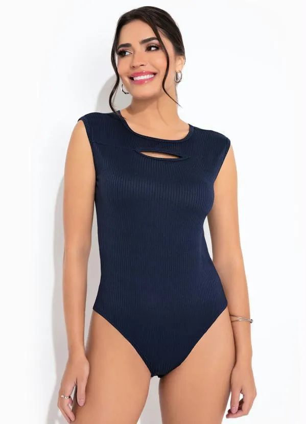 Rosalie - Body Marinho com Recorte Vazado 3