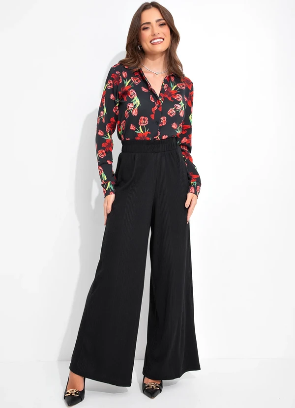 Rosalie - Camisa Preto em Poliflex 3